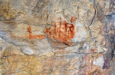 San Painting of a 17th Century Ship, Vredenburg, West Coast by Unknown